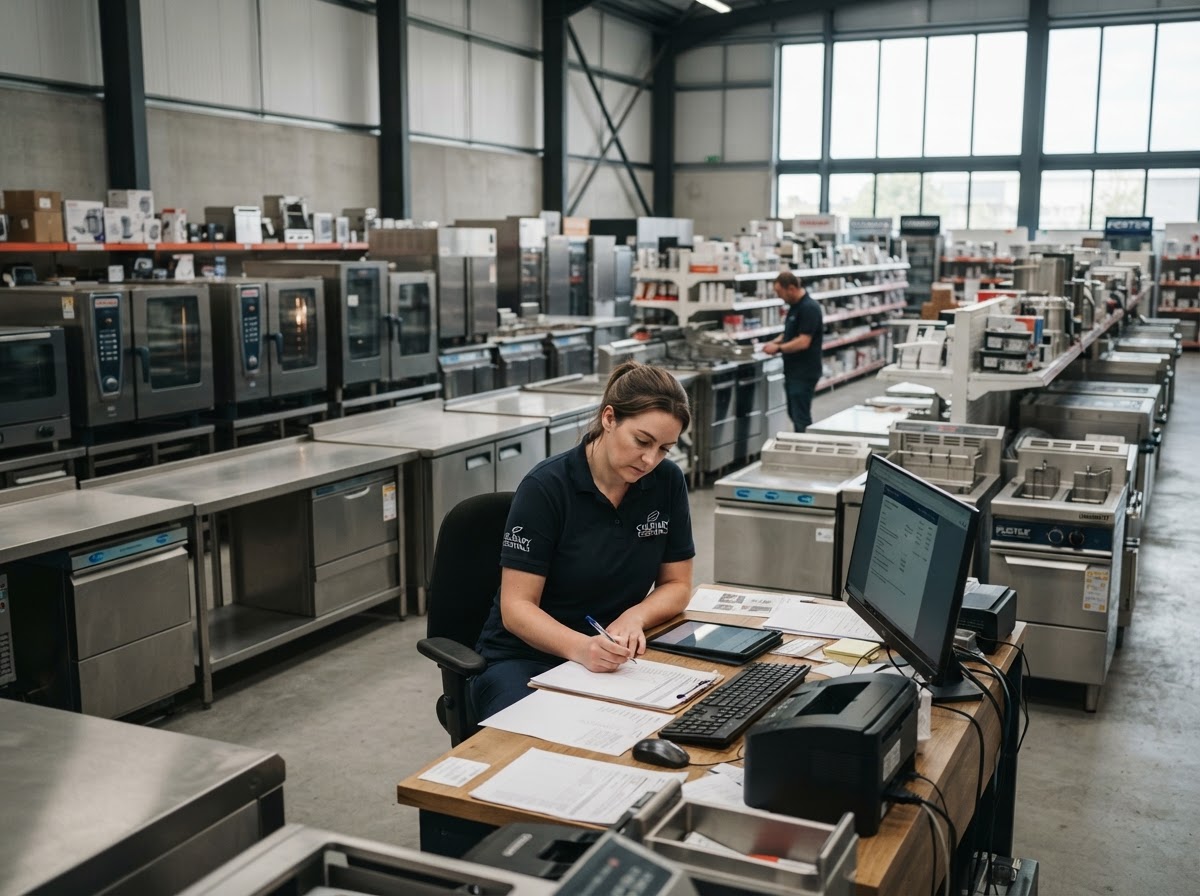 Commercial catering equipment showroom at Seaforth Group