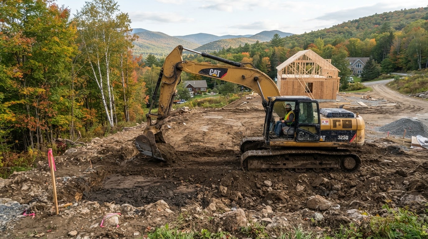 Excavation and site preparation work