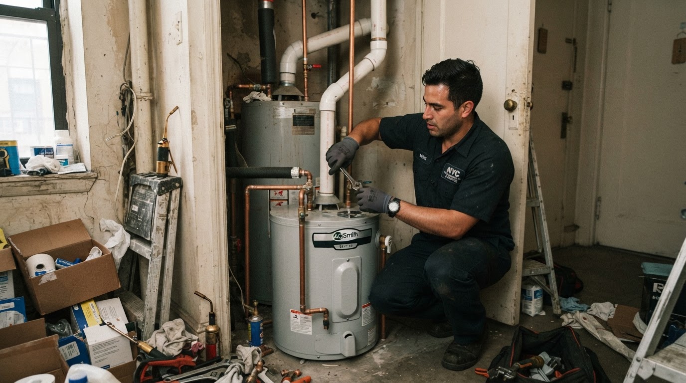 Gas water heater replacement New York City