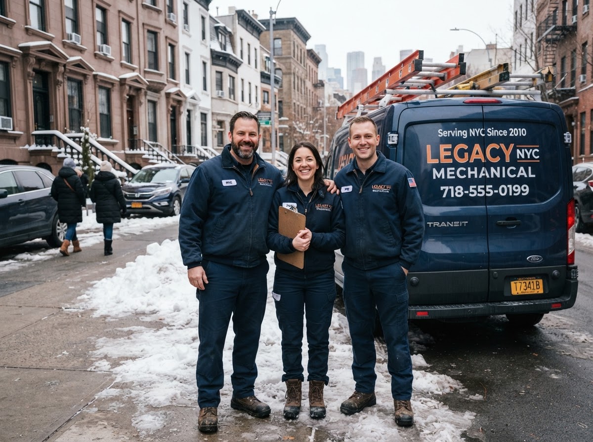 Legacy NYC Mechanical boiler repair team