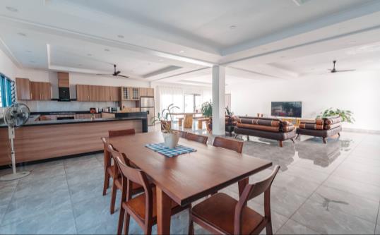 Kitchen and dining table