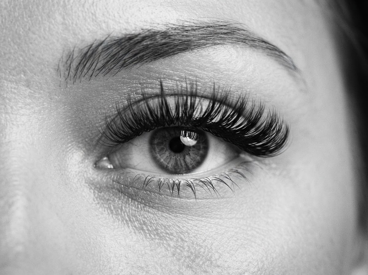 Lash extension application at Any Cuts in Park Slope