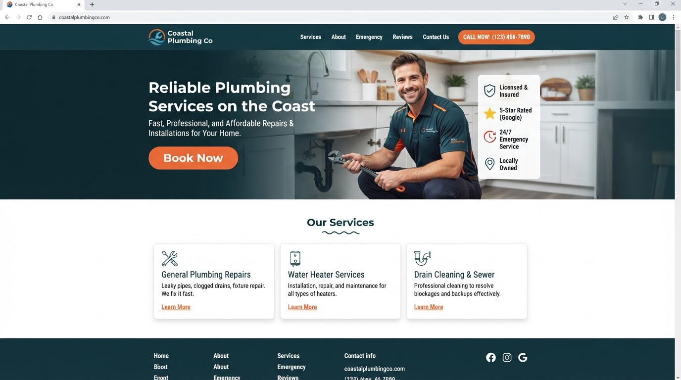 Coastal Plumbing Co. — after