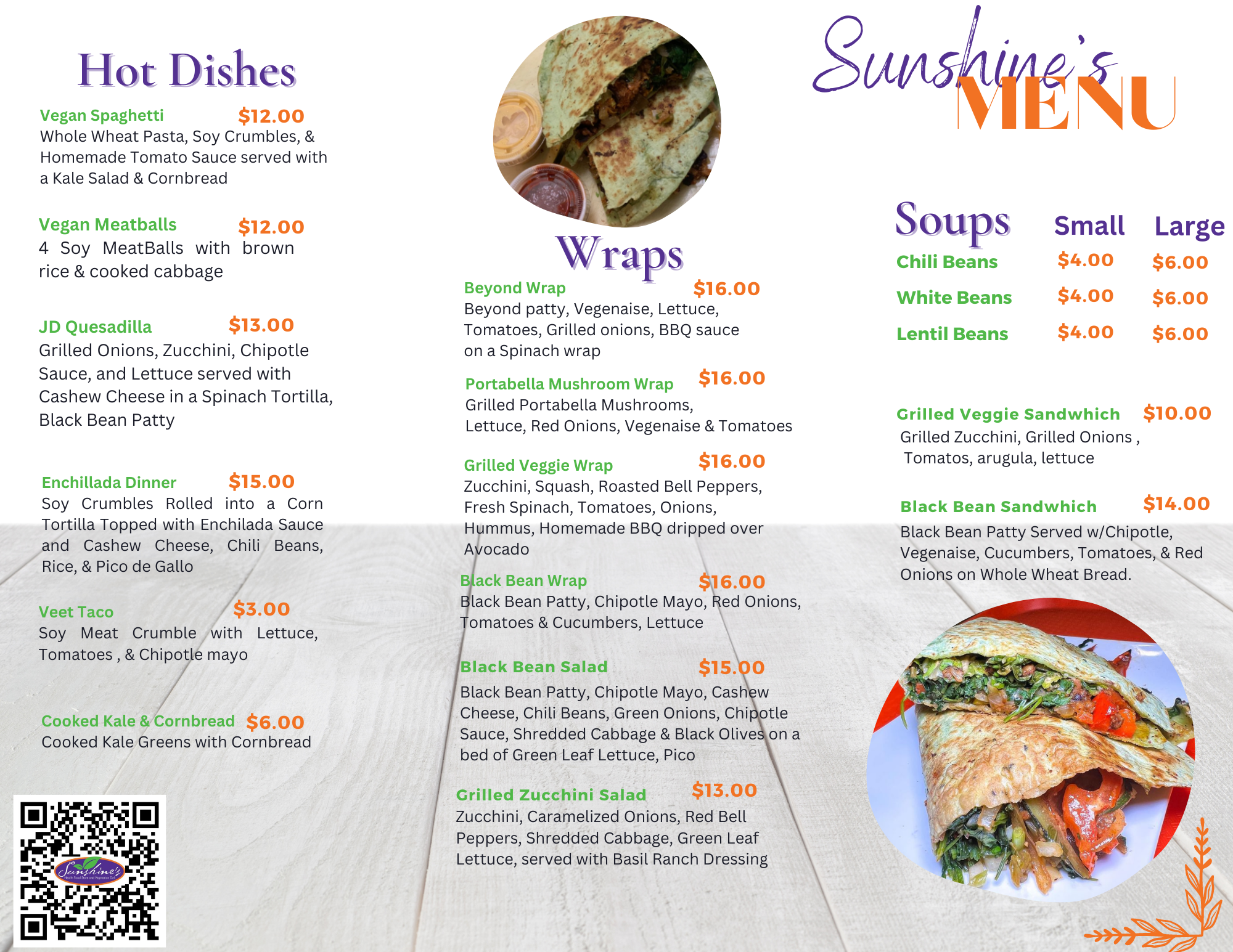 Official Menu — Page 2