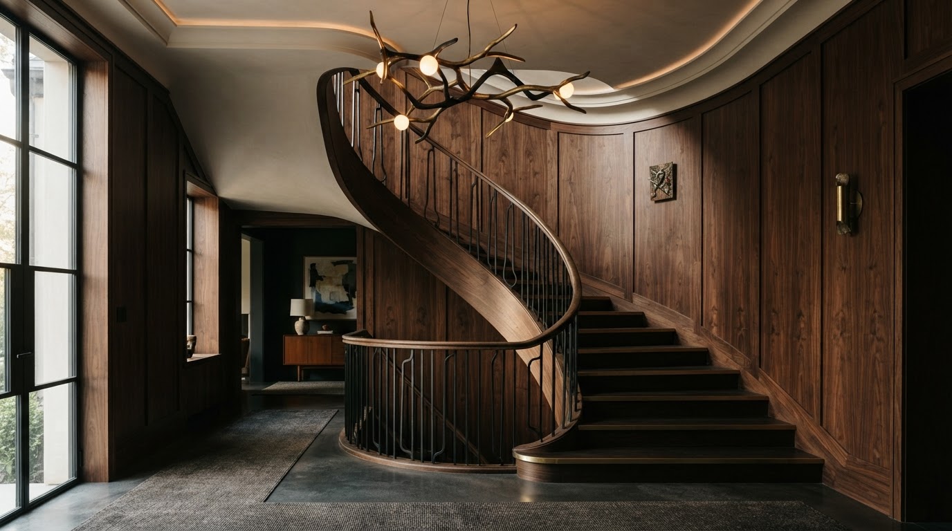 Craftsman installing fine millwork during a renovation