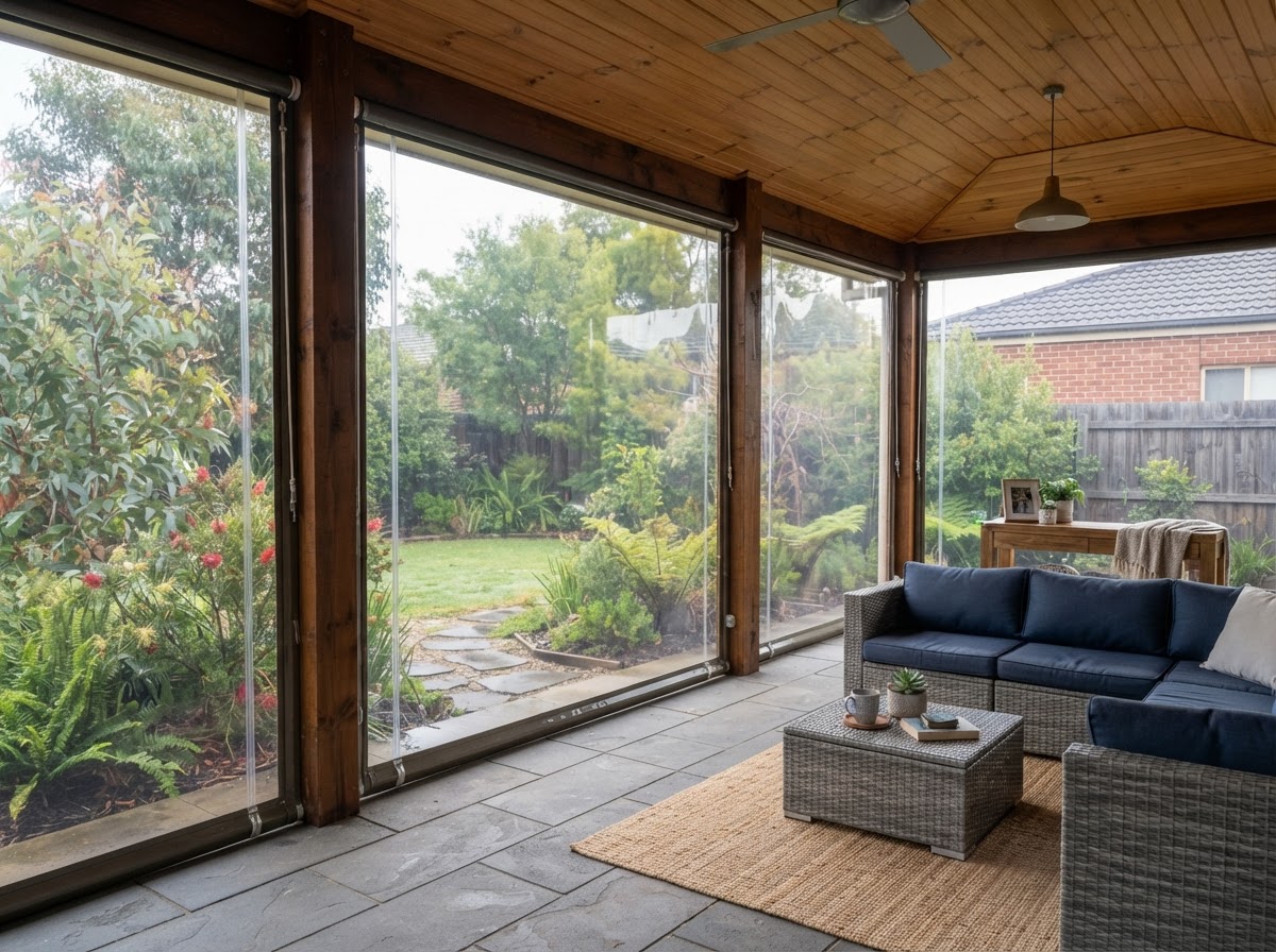 Alfresco Enclosure with Outdoor Blinds - Image 2