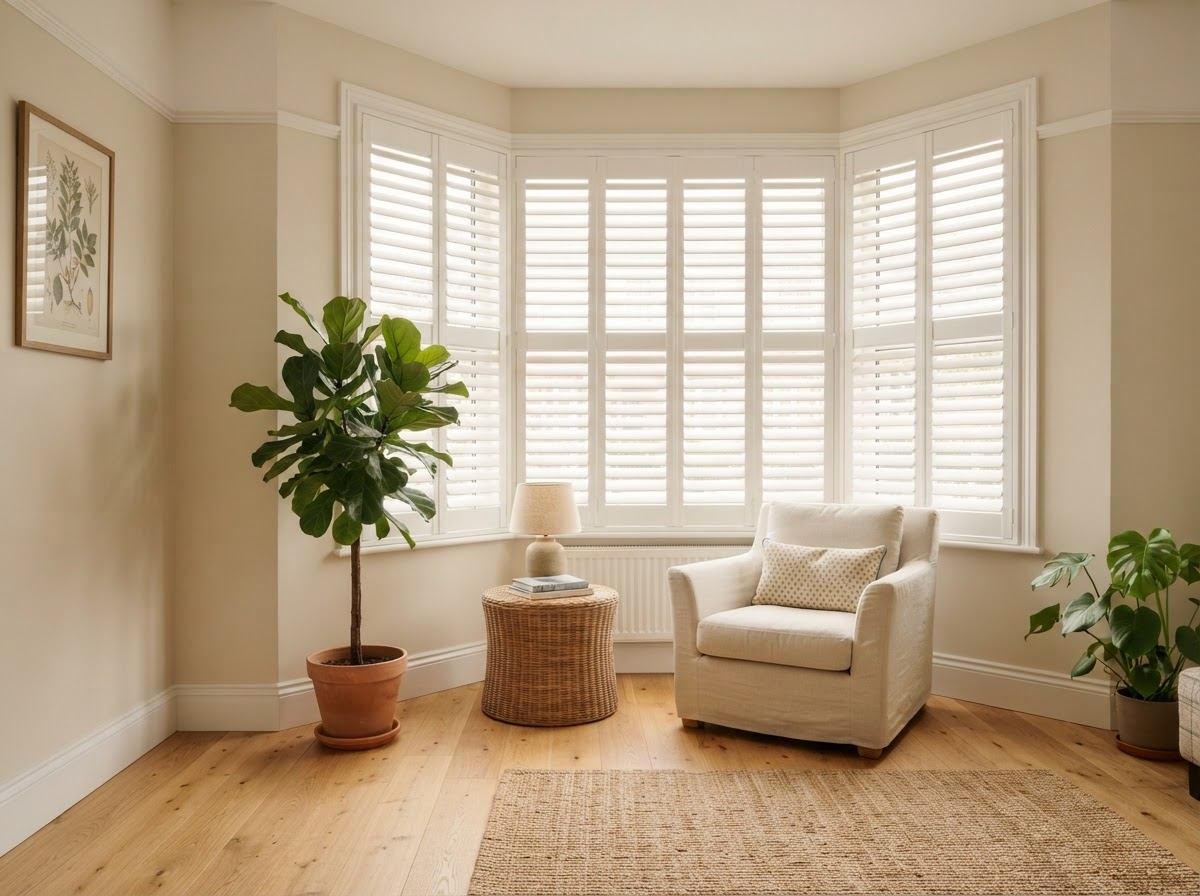 Living Room Plantation Shutter Fitout - Image 2