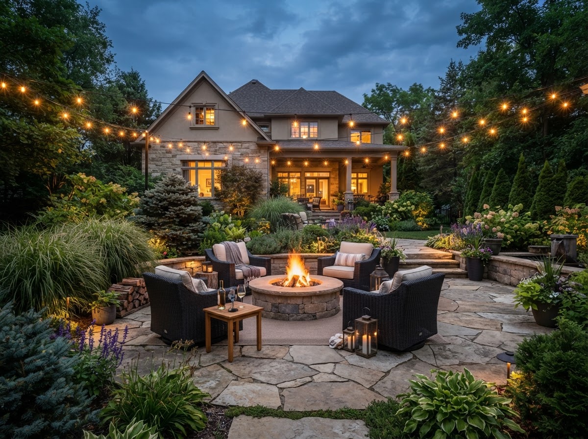 Stone Patio Retreat