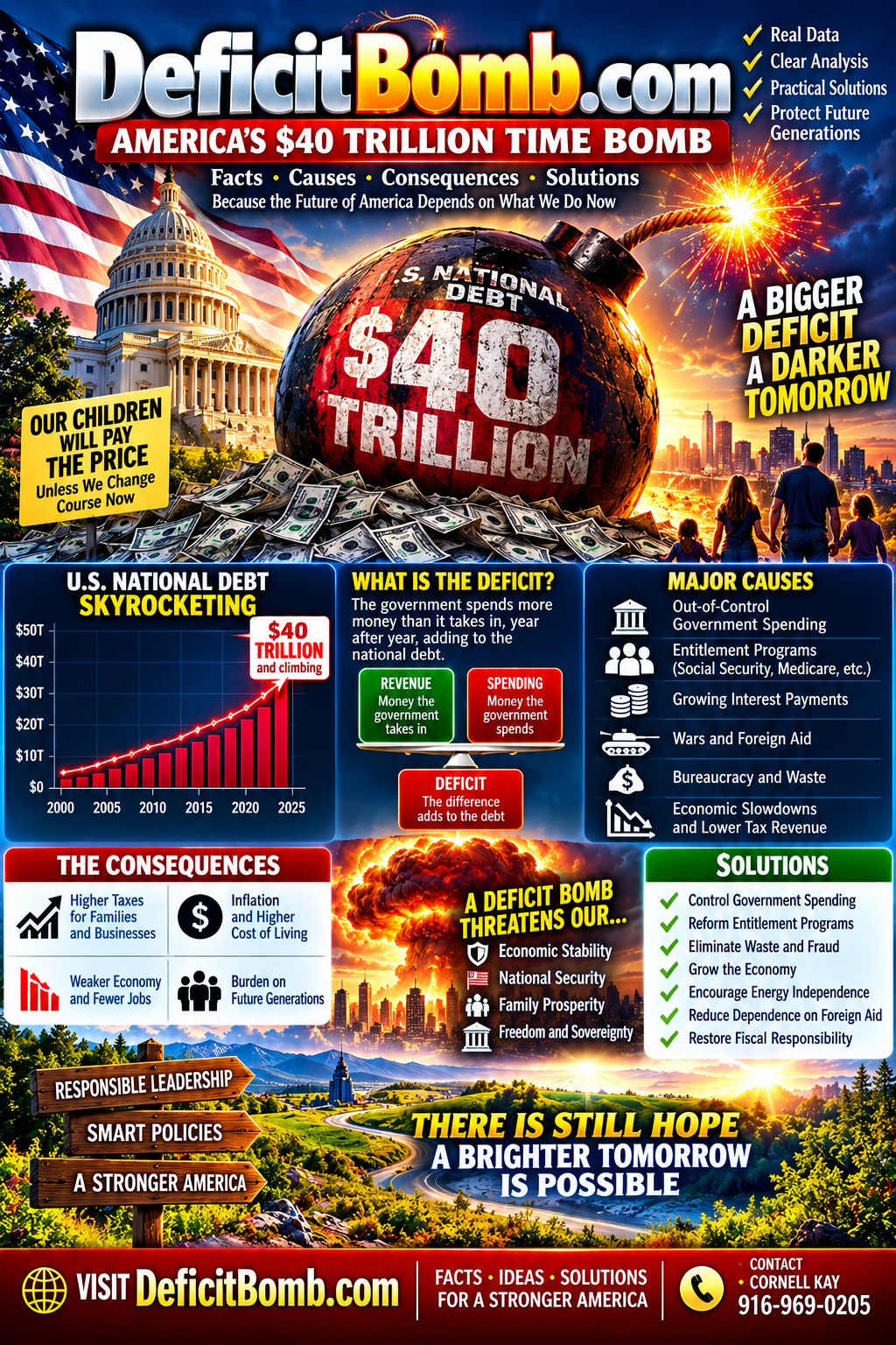 DeficitBomb: America's $40 Trillion Time Bomb