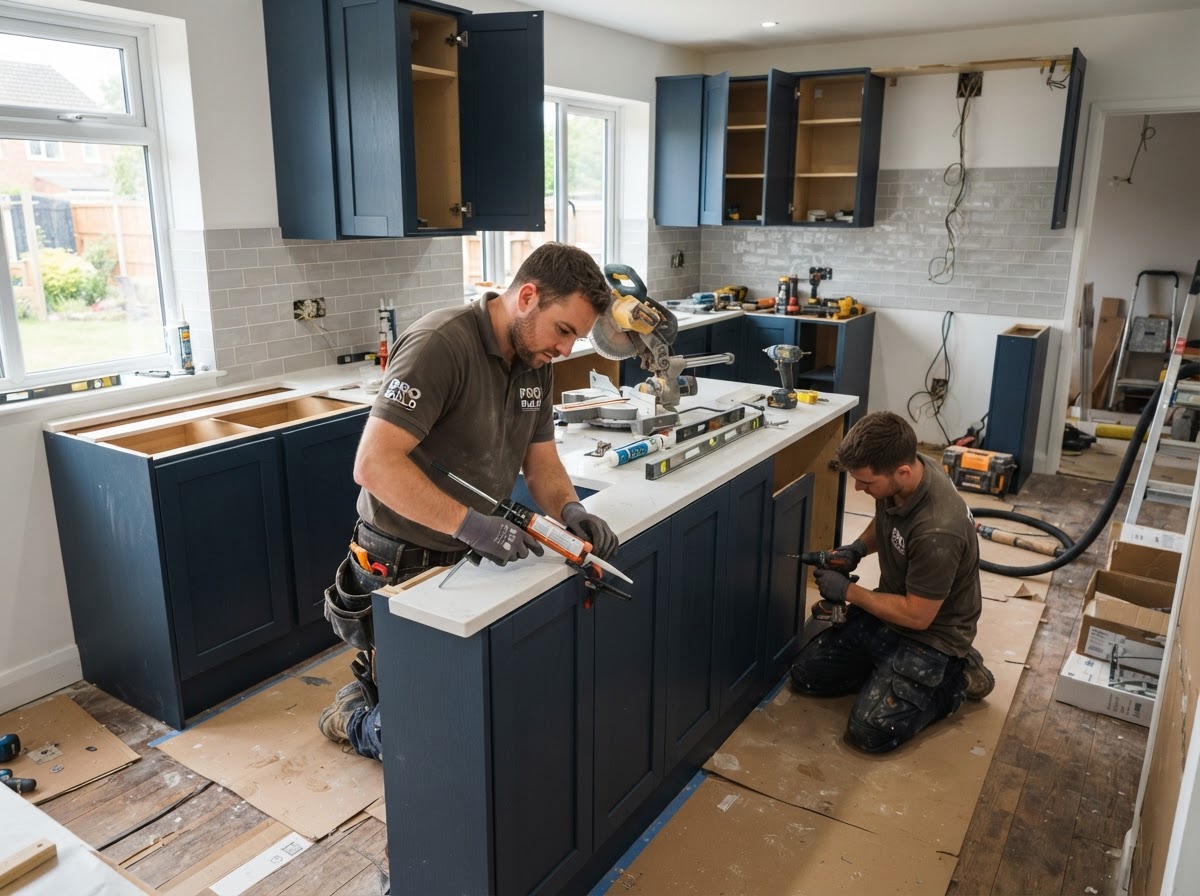 Kitchen Remodeling professional at work