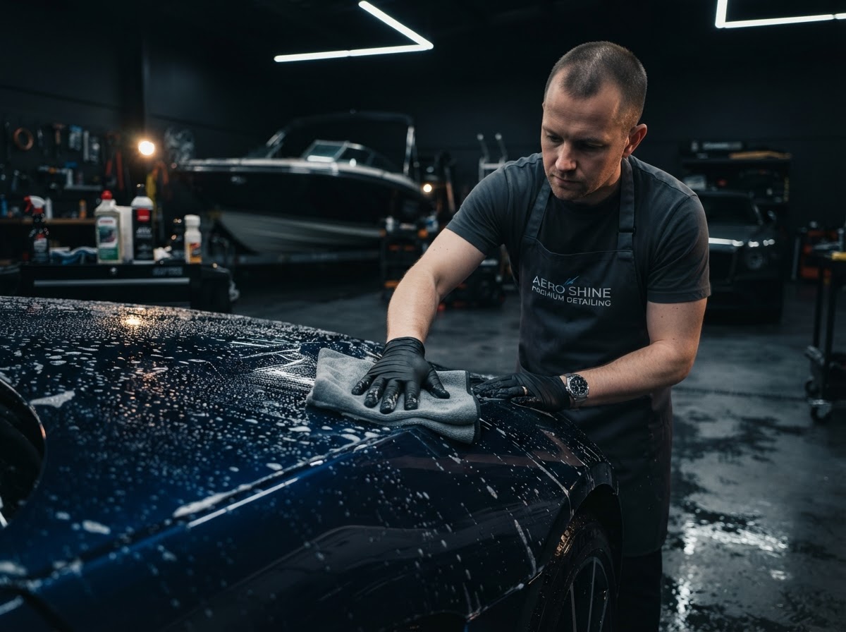 Car, Boat & Bike Detailing professional at work