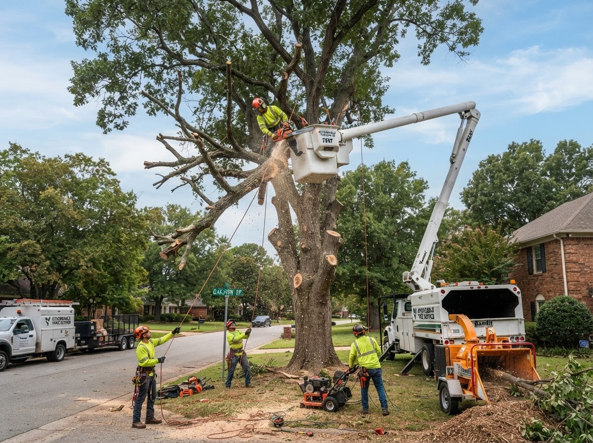 Tree Service professional at work