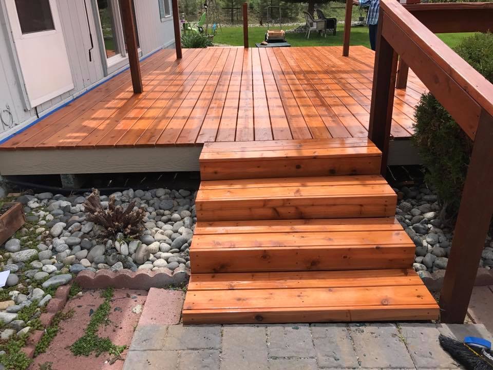 Deck Painting & Staining by Rivercrest Home Services LLC in Wenatchee WA