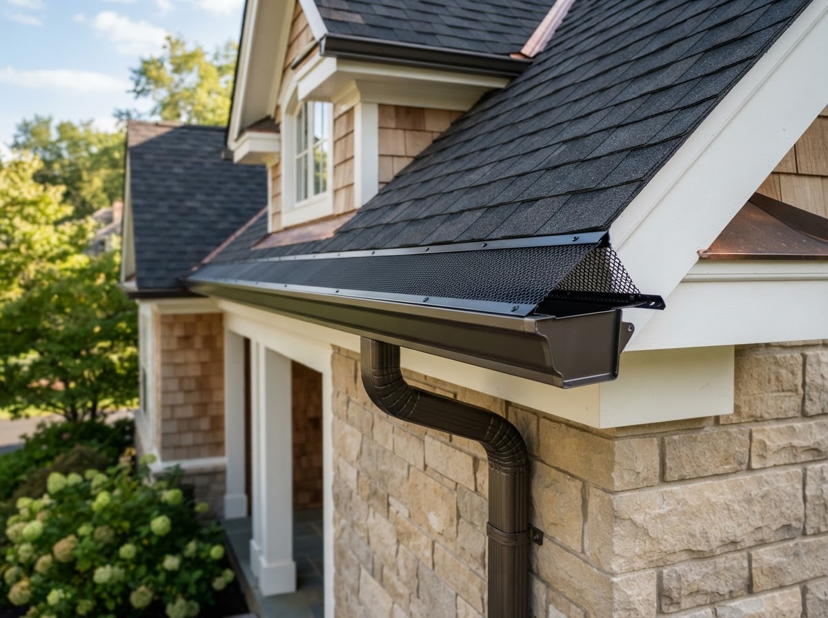 Seamless Gutters & Leaf Protection contractor service in Highlands CA