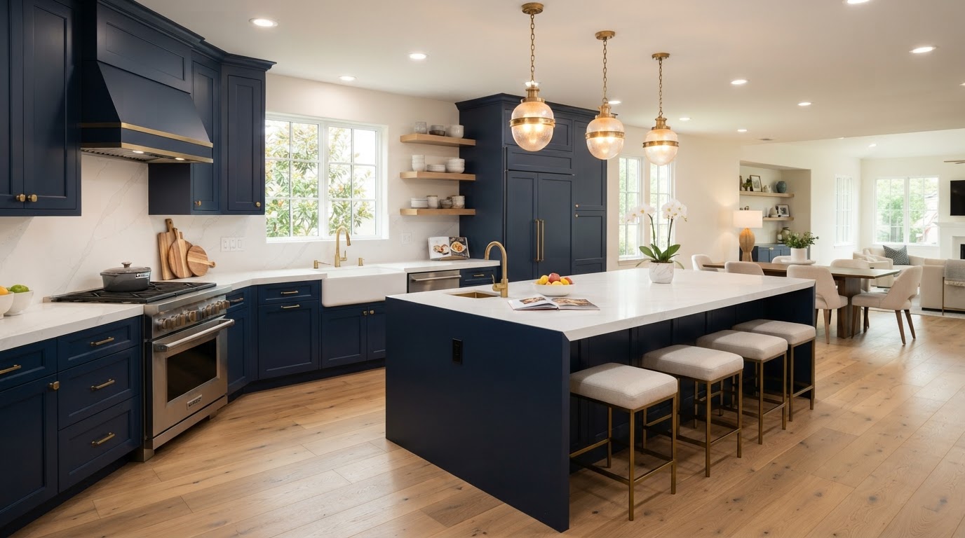 Kitchen Remodeling contractor project by Target Home Solutions in Highlands CA