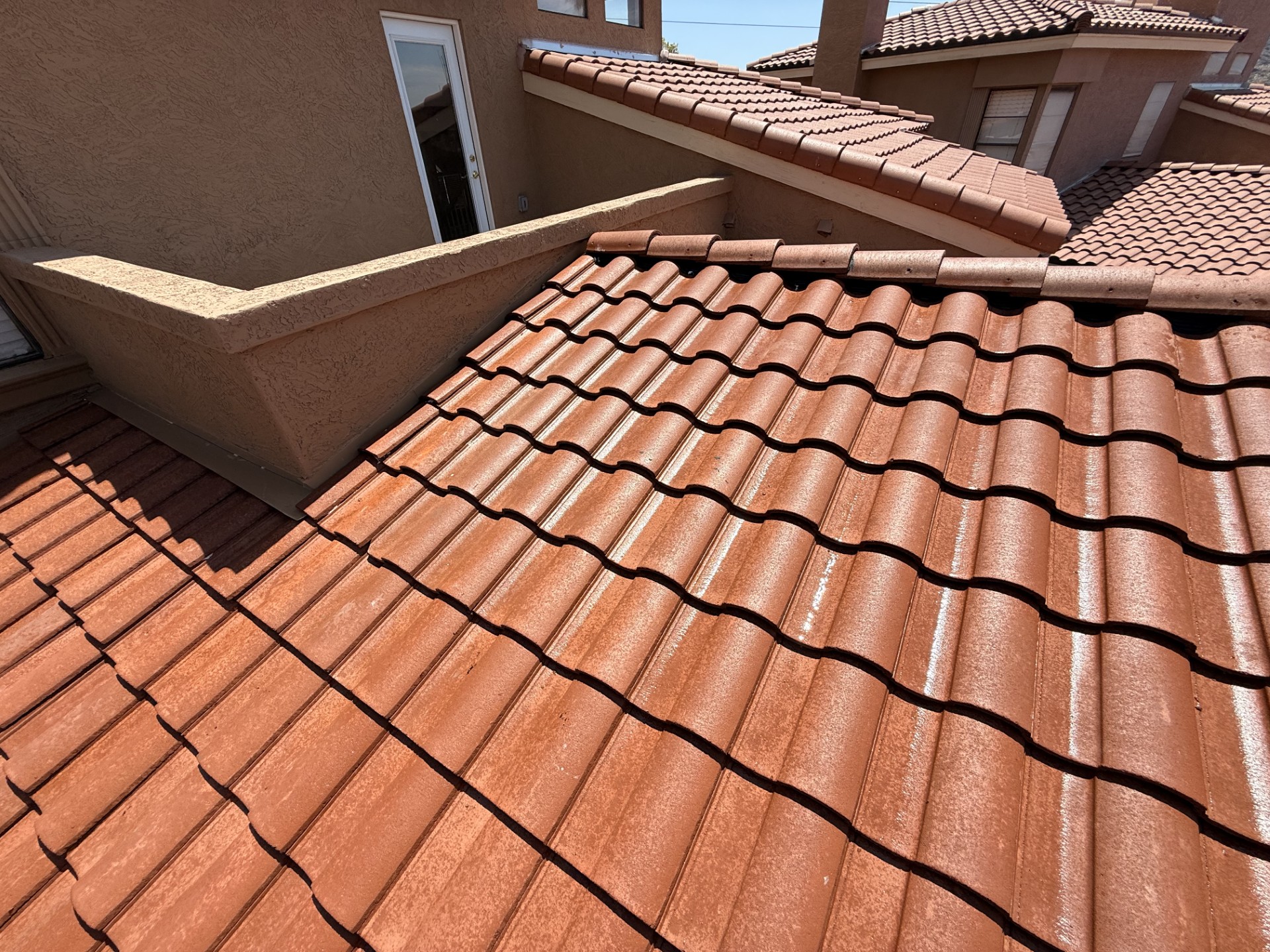 Terracotta Concrete S-Tile Slope & Flashing Detail