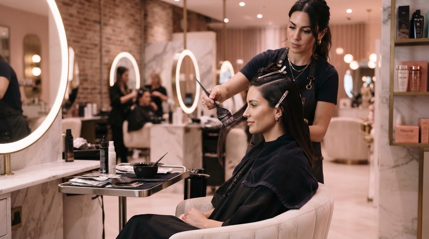 Hair Color at Luna Glow Beauty Studio