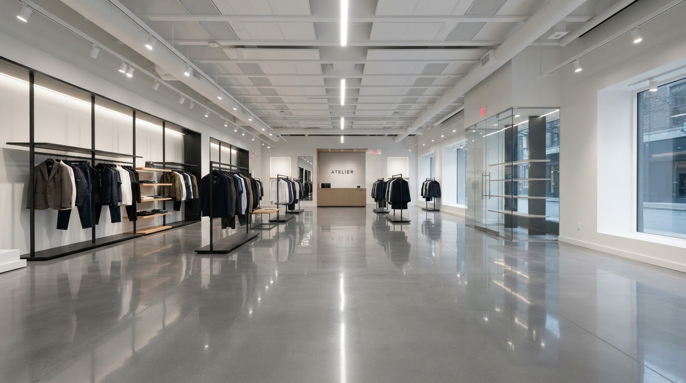 Commercial Retail Epoxy Flooring in Worcester MA
