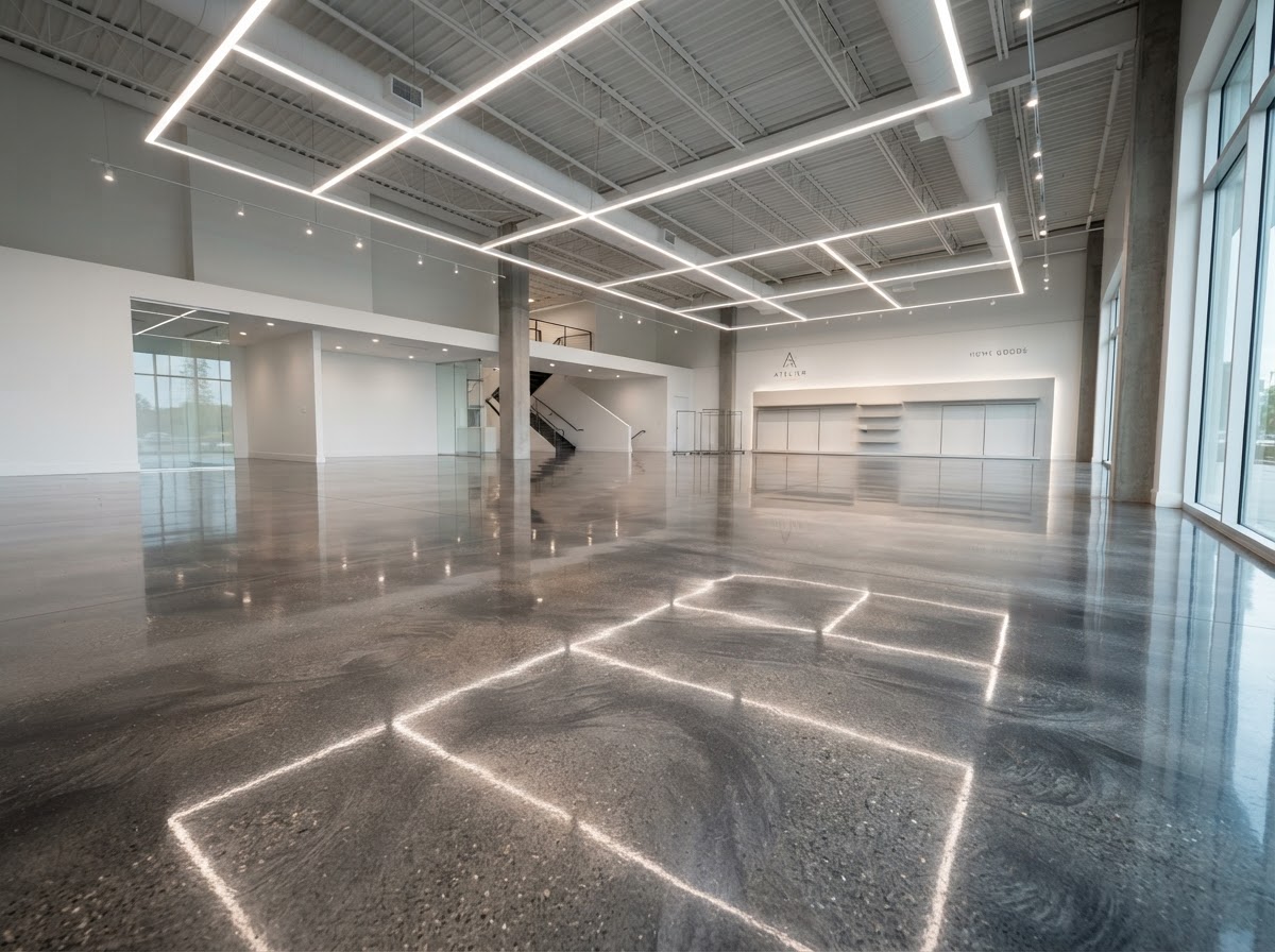 Illustrative commercial epoxy flooring example for Worcester businesses