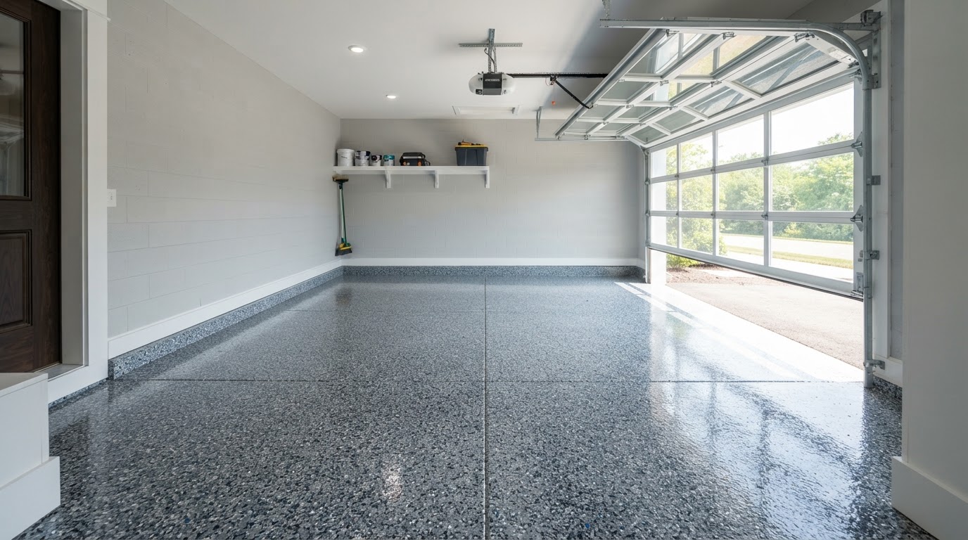 Residential Garage Concrete Coating in Worcester MA