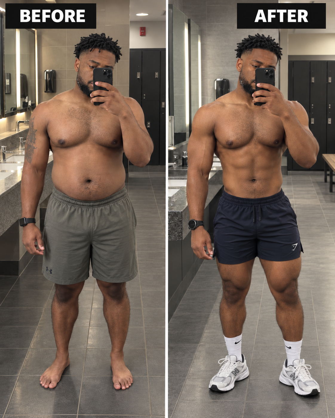 Jordan transformation before and after Peak Performance coaching