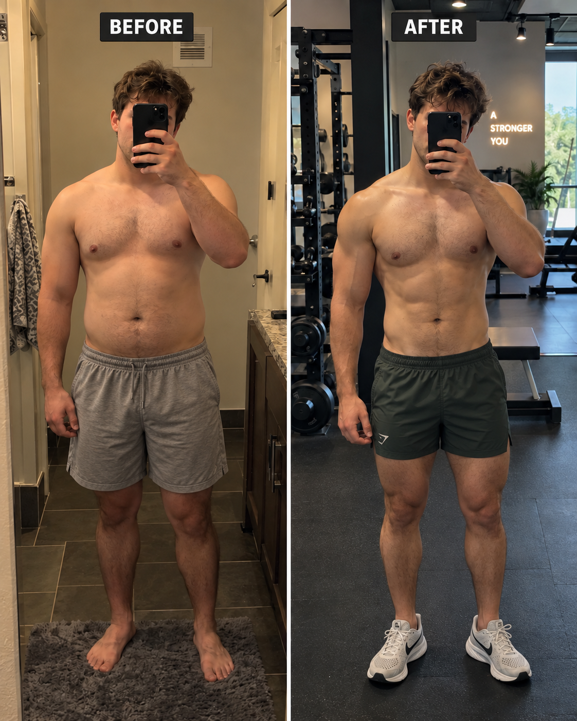 Alex transformation before and after Peak Performance coaching