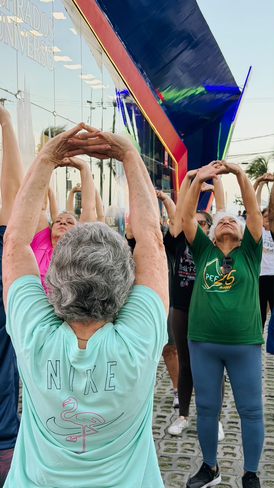Alunos da Personal Geronto em atividade ao ar livre