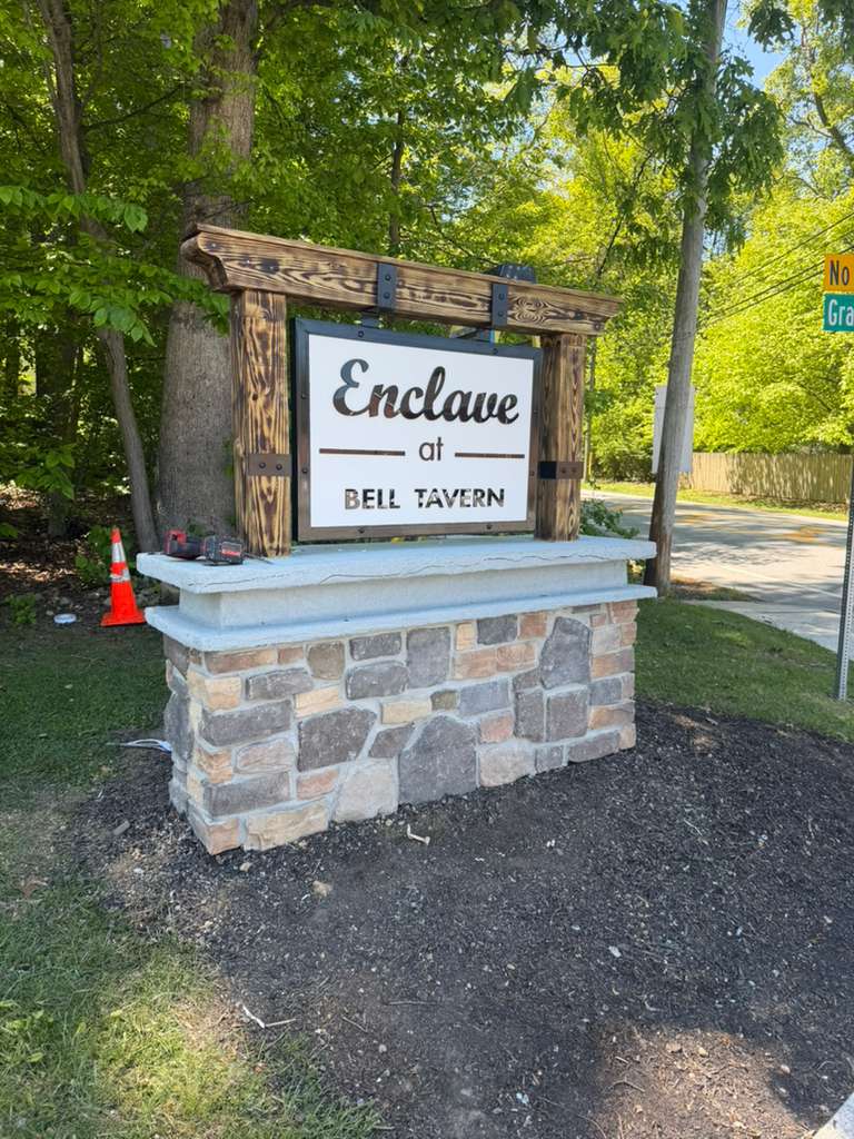 Enclave at Bell Tavern - Rustic Monument Sign