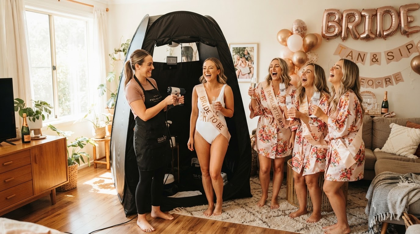 Group and Spray-Tan Parties: How Mobile Group Sessions Work