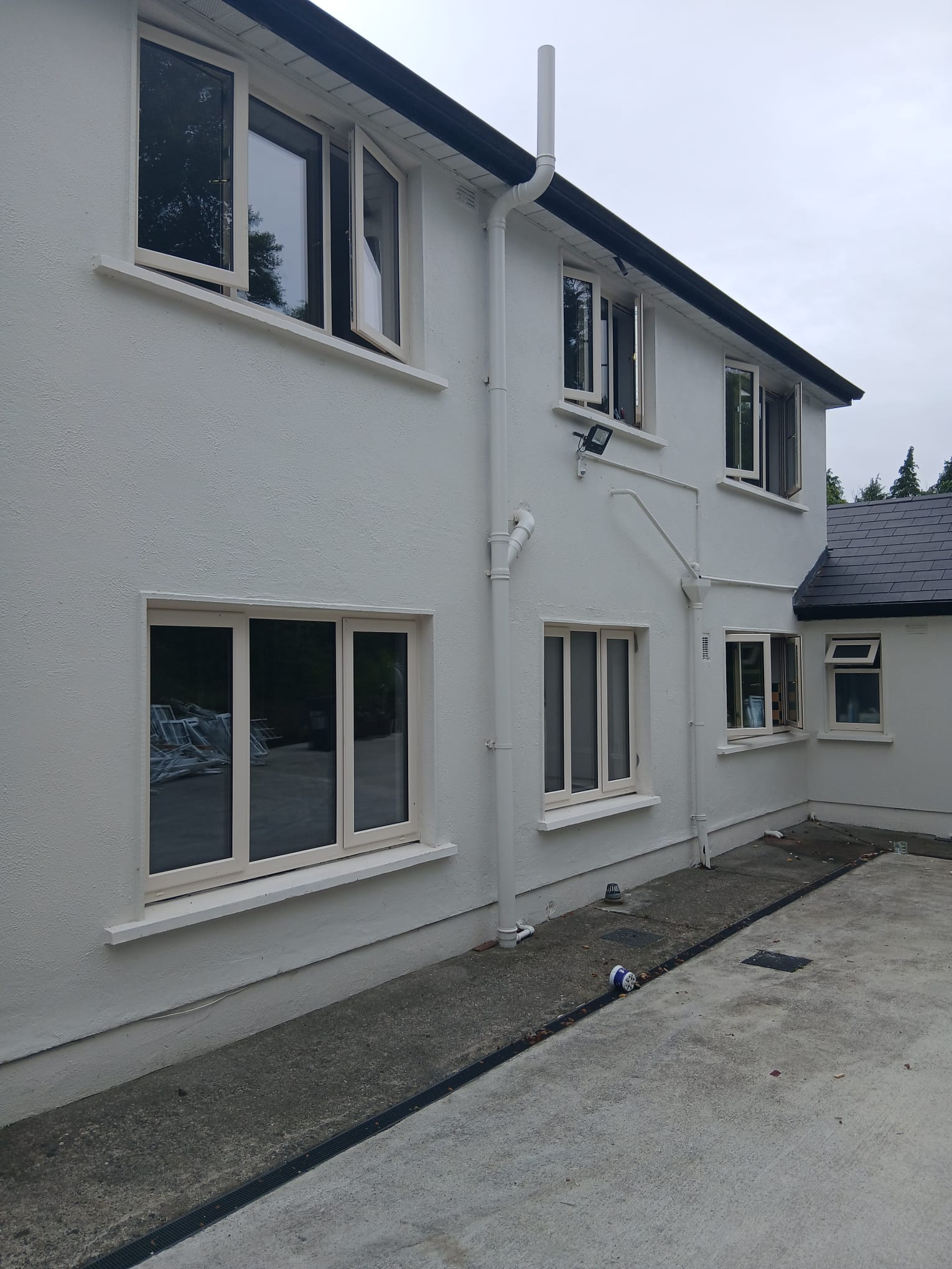 Cream Foil Casement Windows Across Full Two-Storey Residence