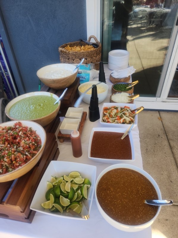 Fresh Lime Wedges & Fiesta Condiment Display