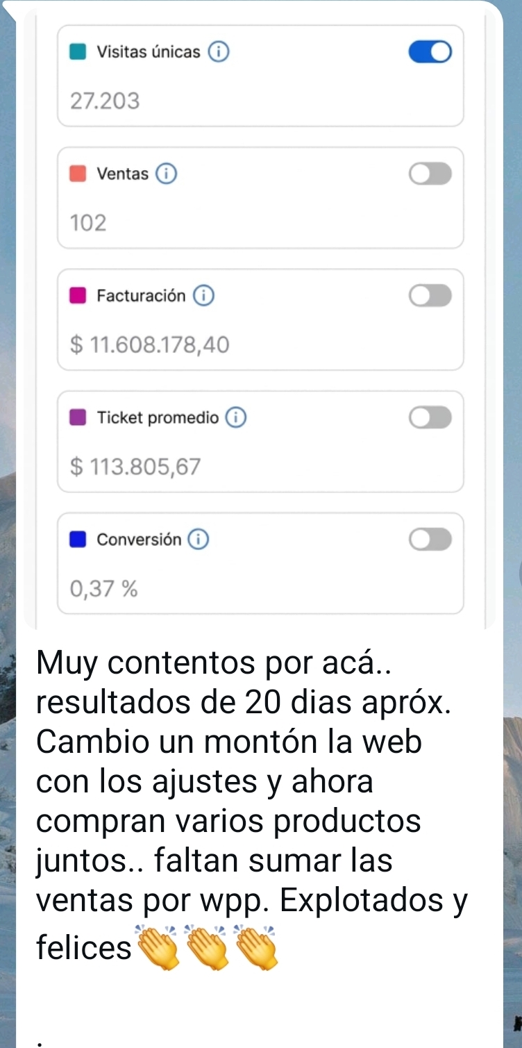 $11.000.000 de facturación en 20 días