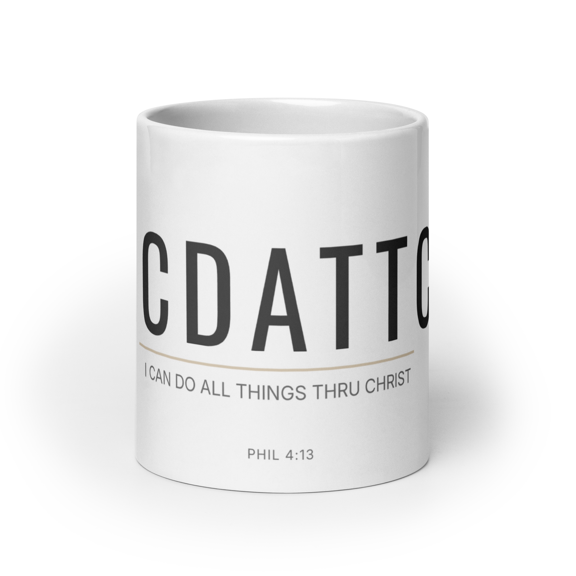 The Can Do Mug (20 oz) - ICDATTC: I Can Do All Things Through Christ