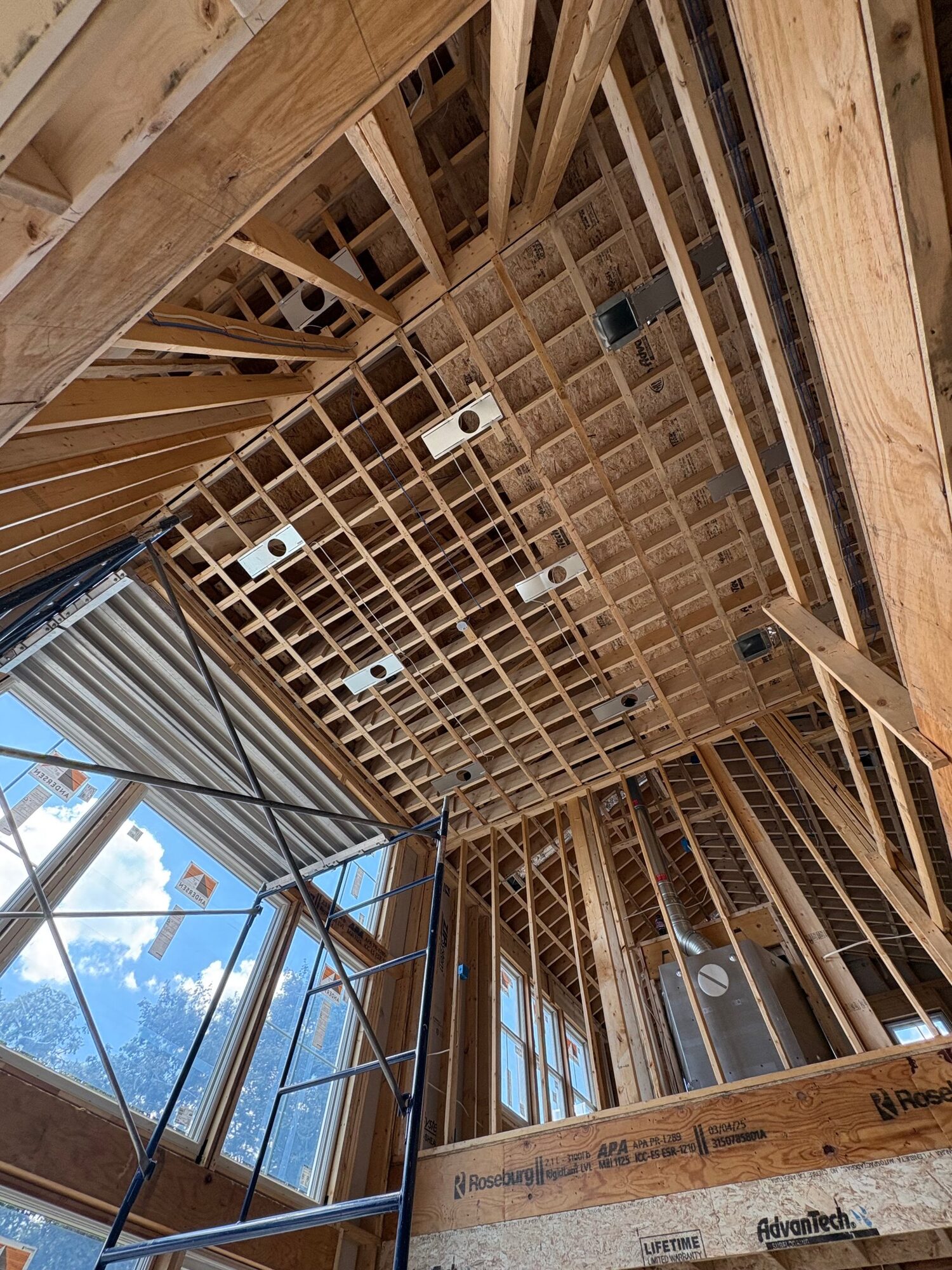 Darel Parent master electrician on job site in Melrose, MA