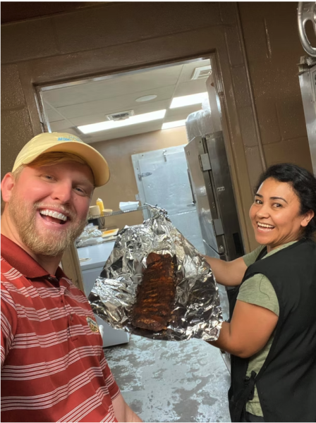 B.B. Perrins staff smiling