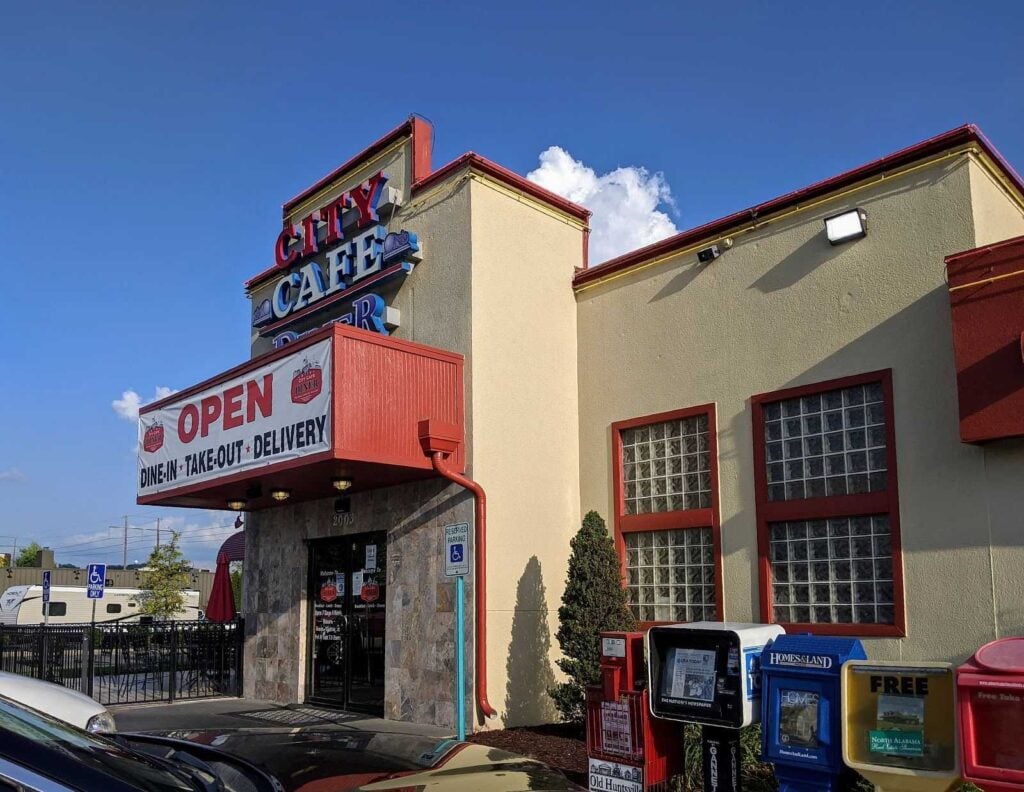 City Cafe Diner team and restaurant in Huntsville, Alabama.