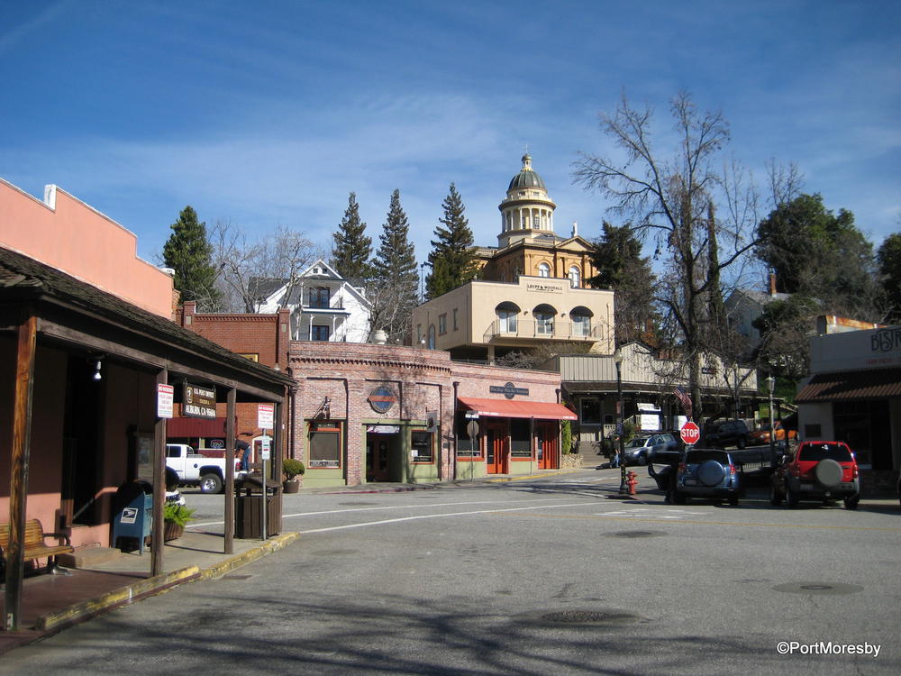 Historic downtown Auburn in the Sierra foothills