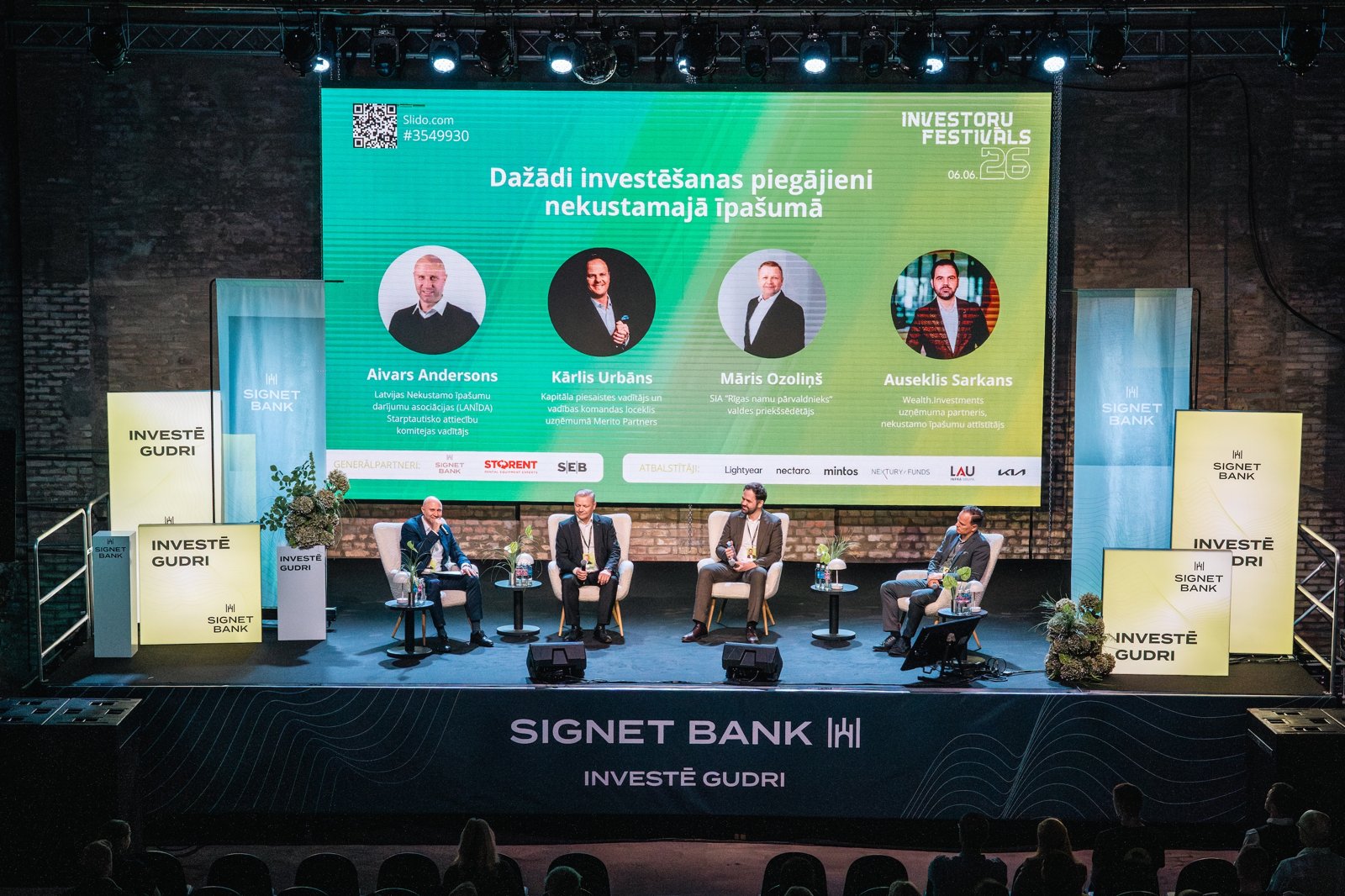 Investoru festivāls · Signet Bank, nekustamā īpašuma investīciju panelis