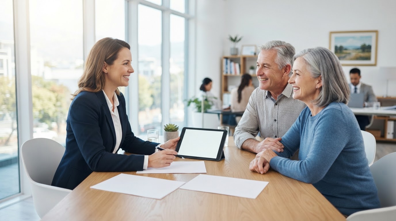 Healthcare and Medicare consultation background