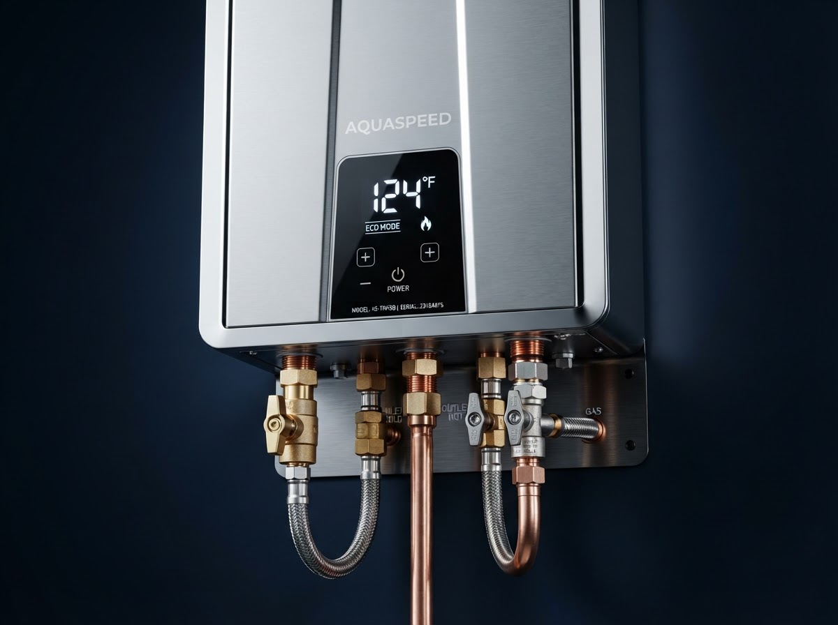 Rinnai tankless water heater unit