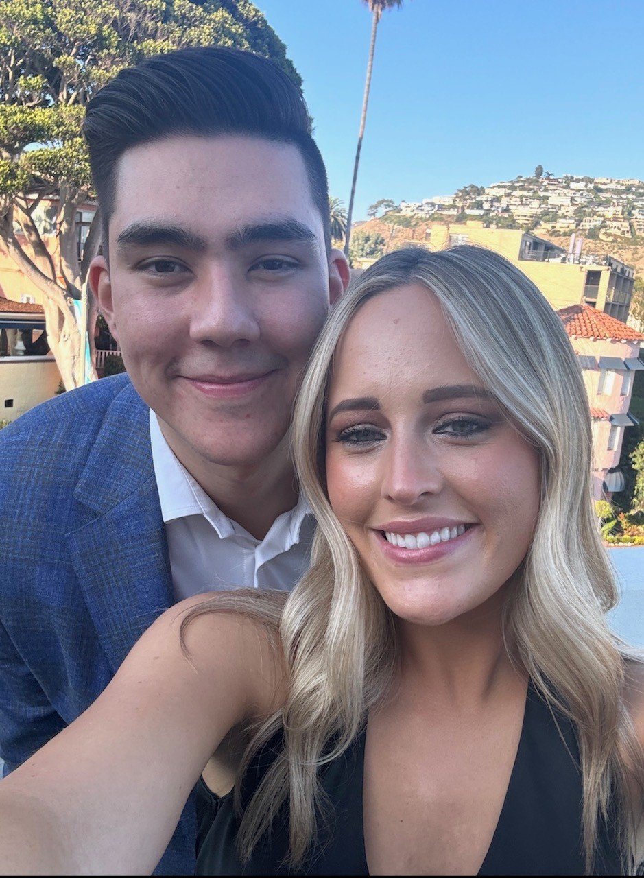 Juliana and William smiling together