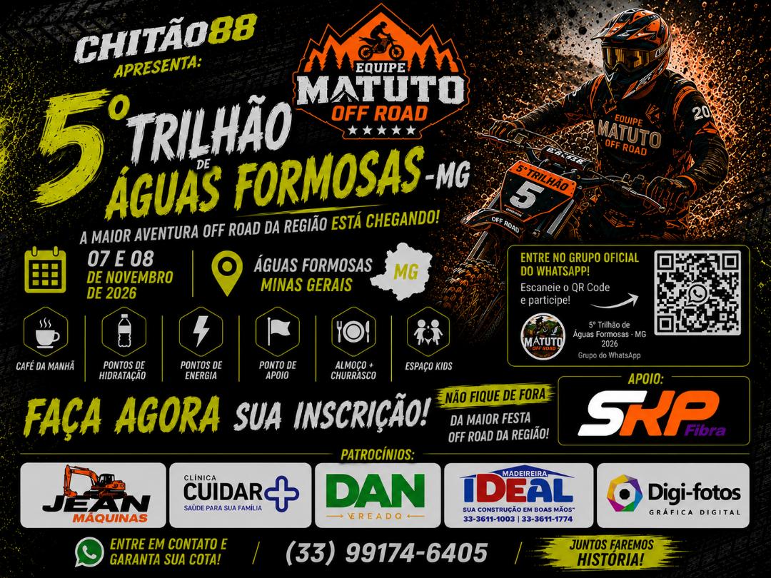 5º Trilhão de Águas Formosas — Equipe Matuto Off-Road