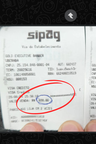 Comprovante de atendimento
