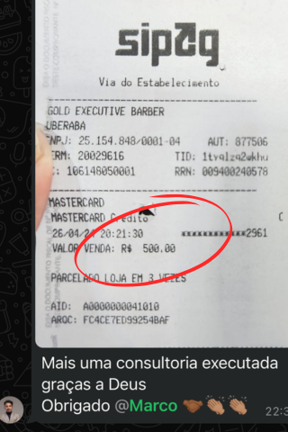 Comprovante de atendimento