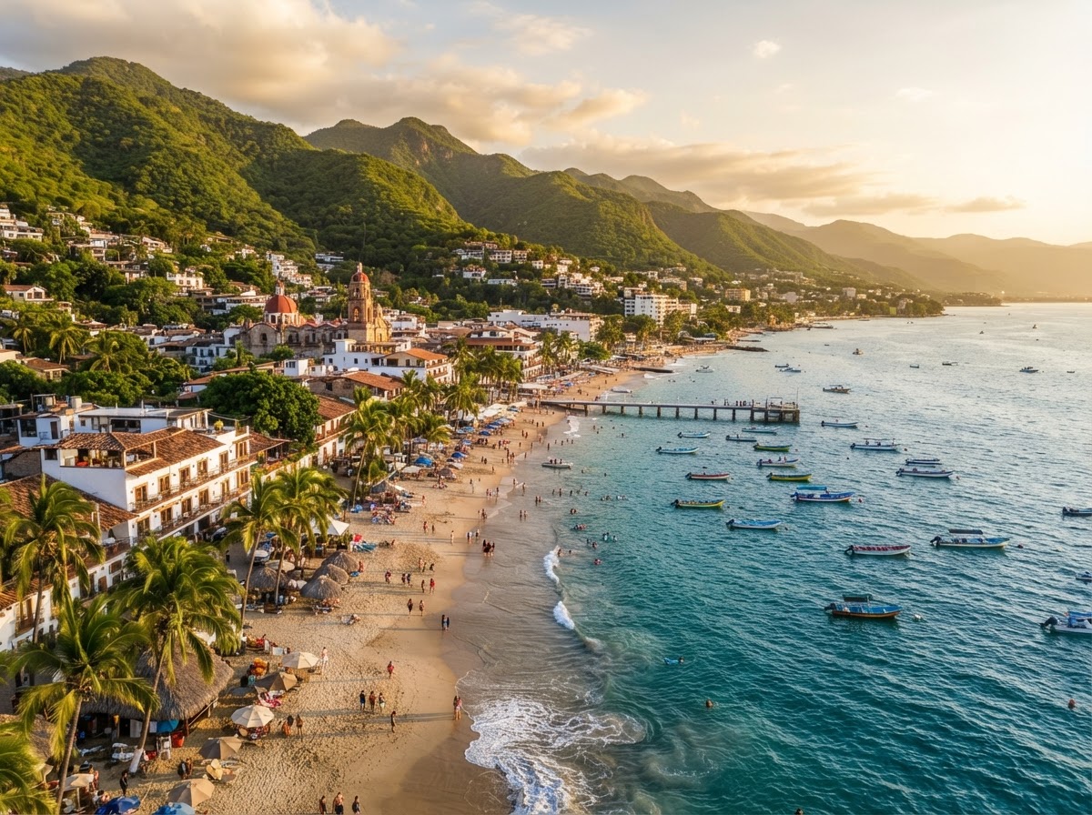 Puerto Vallarta where lush mountains meet Banderas Bay
