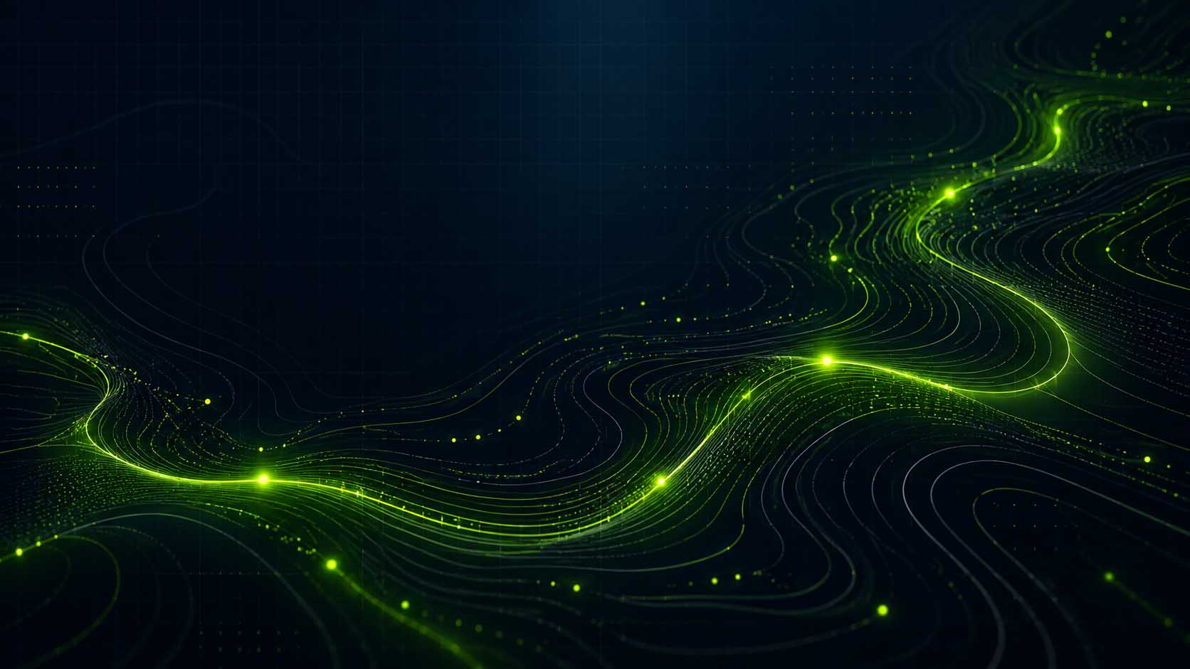Brand Design Green Topo Waves Background