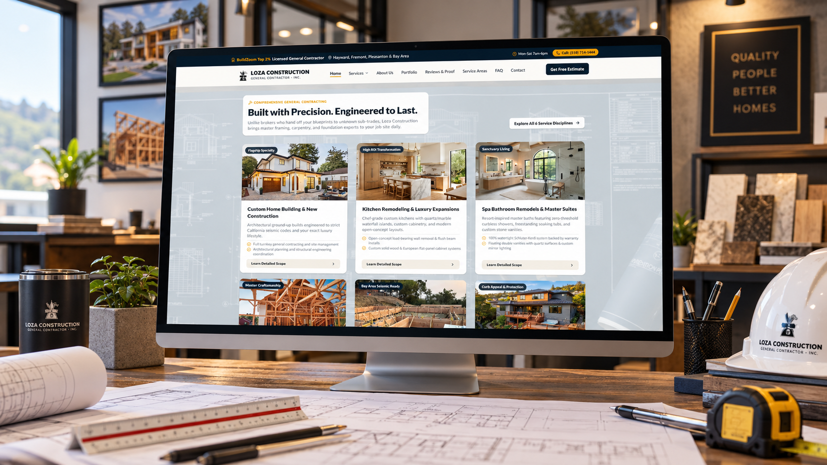 Loza Construction General Contractor & Remodeling Website