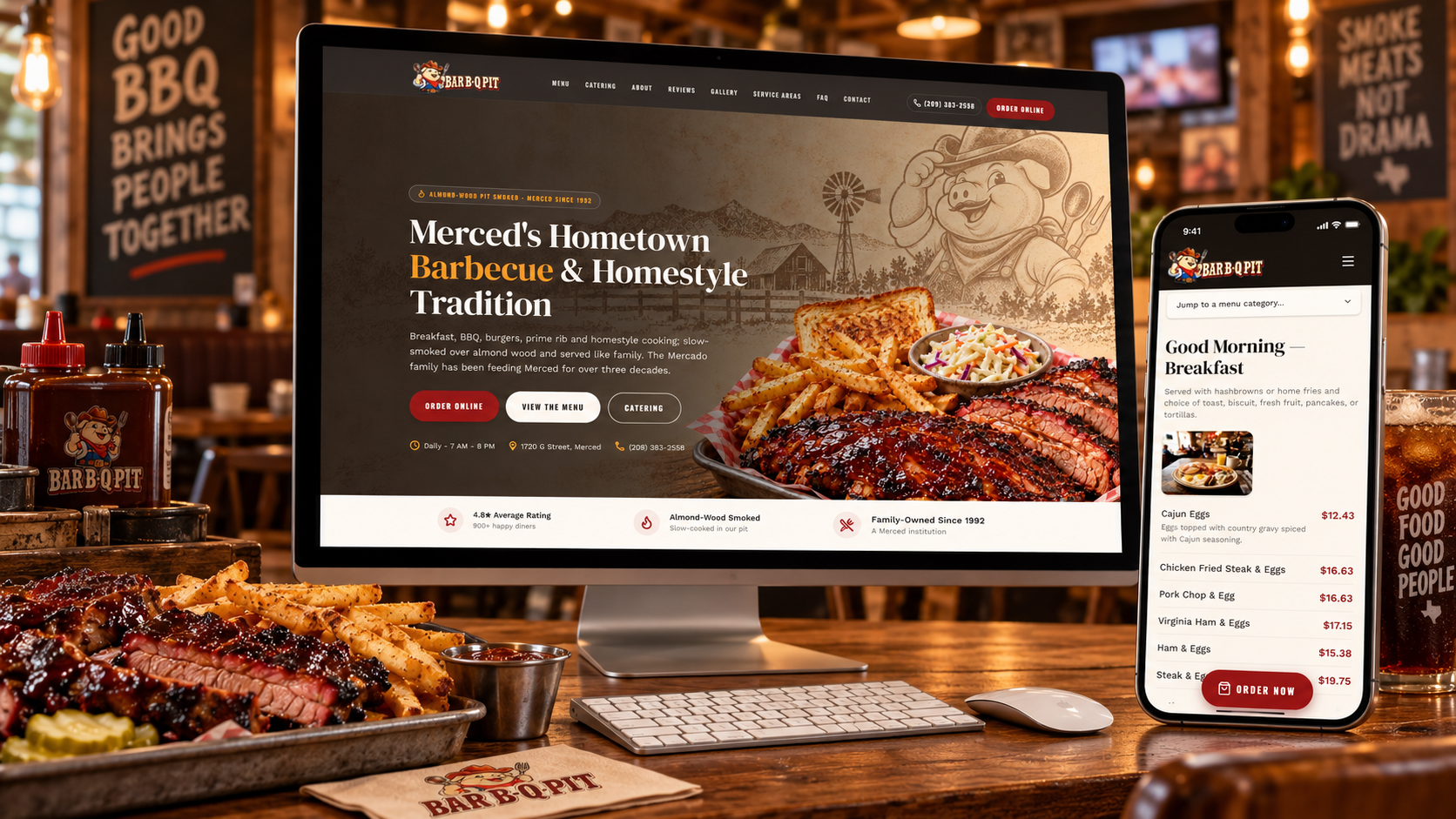 Bar-B-Q Pit Restaurant & Catering Digital Ordering Platform