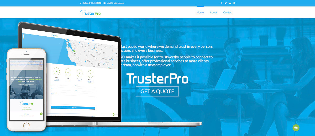 TrusterPro Commercial Services Website