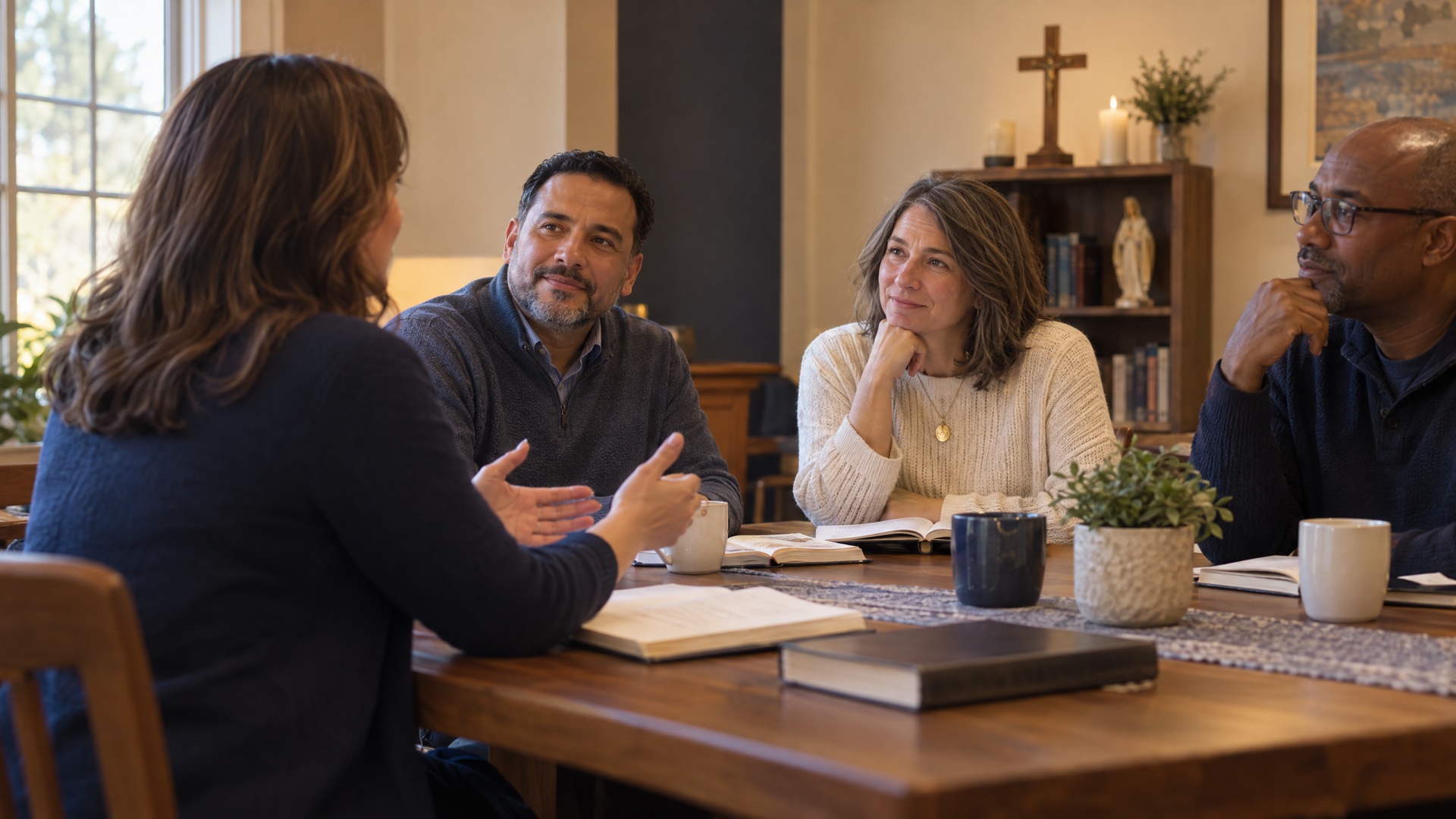 Parish leader facilitating a small group